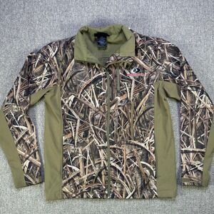 Mossy Oak Blades Camo Full Zip‎ Hunting Jacket Scent-Factor Men's Medium